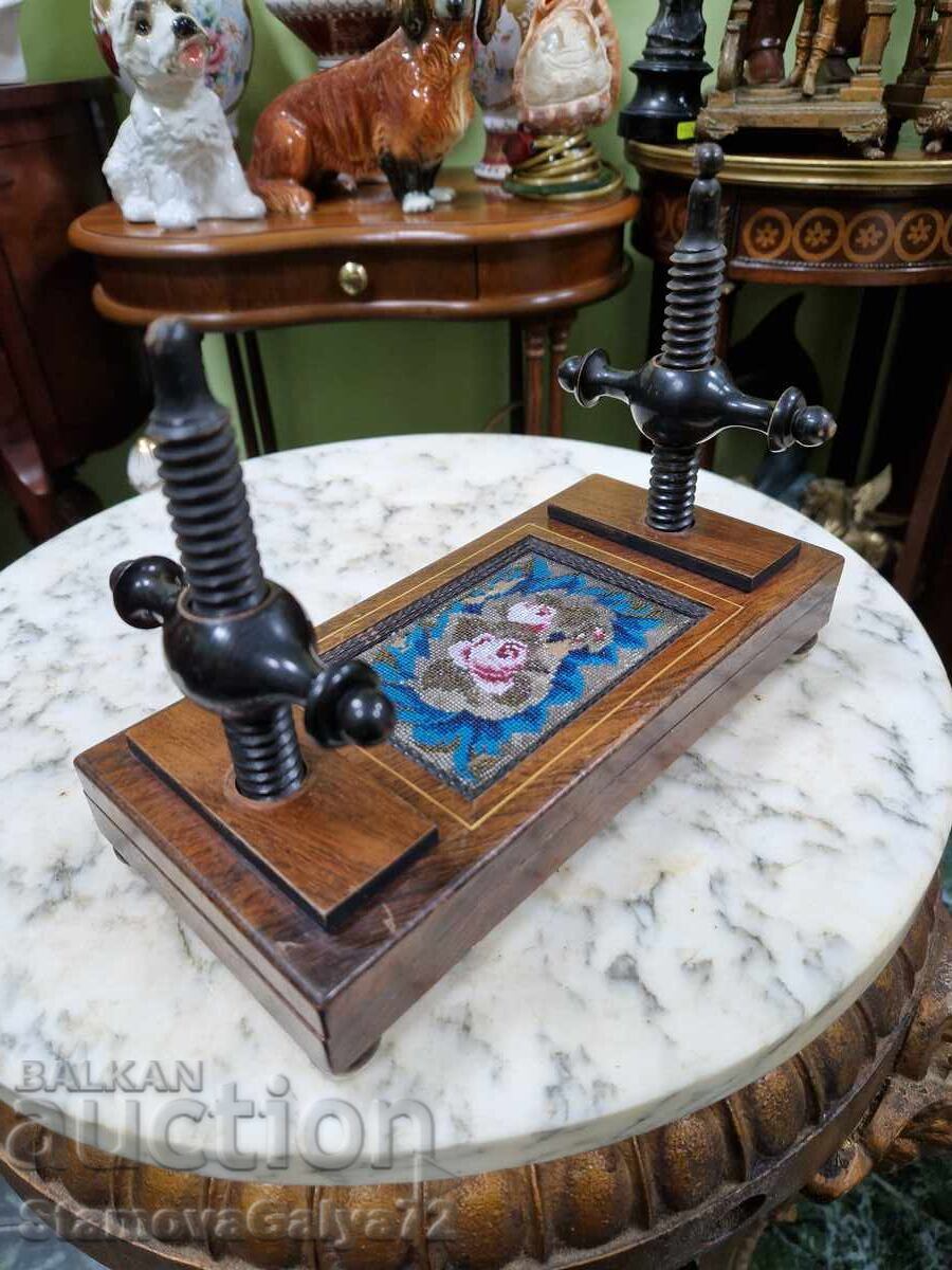 Auction  Rare antique English unique card press