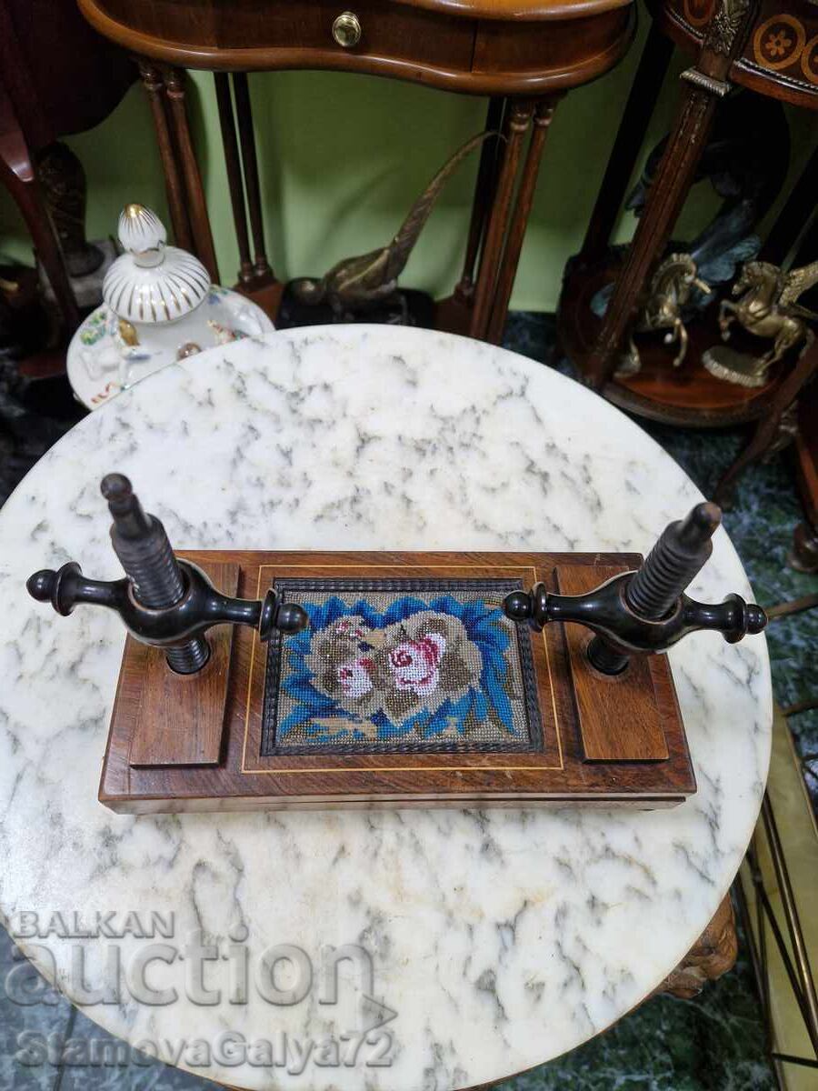 Rare antique English unique card press - 6