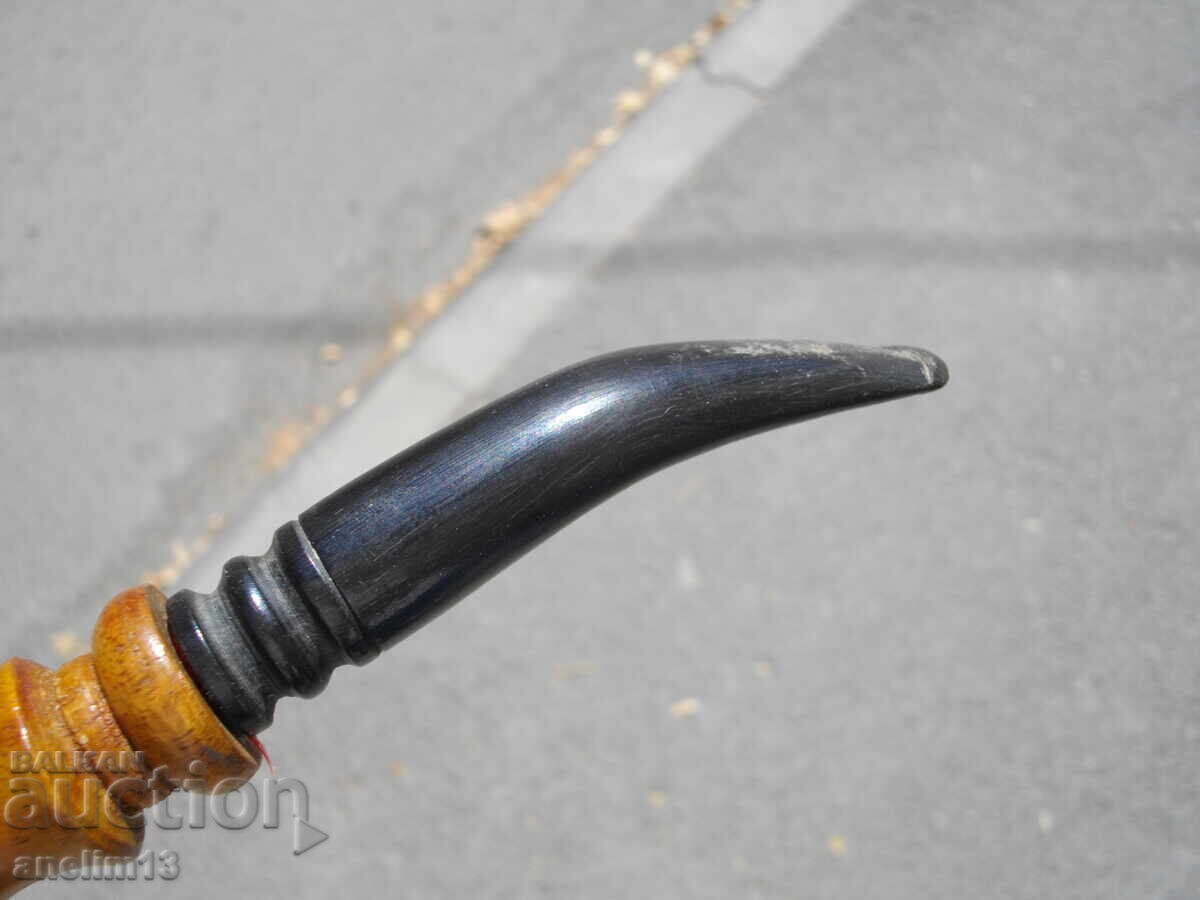 LULE VECHI DE COLECȚIE ELEFANT SCULPTAT ÎN LEMN CORN DE BIVOL - 7