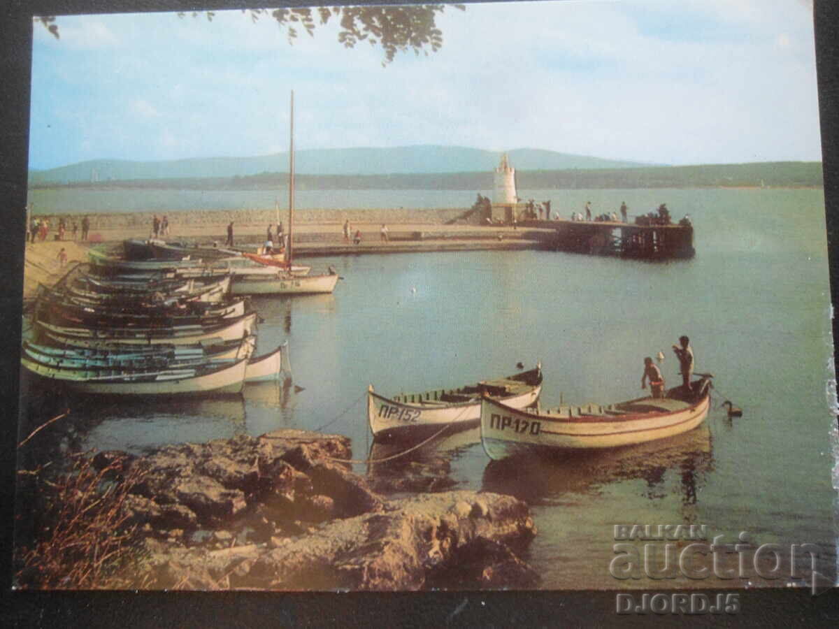 ПРИМОРСКО - пристанището, Стара картичка ПРИМОРСКО - пристанището, Стара картичка