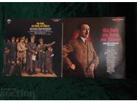 Discuri de gramofon 2 bucăți discursuri de Adolf Hitler și altele