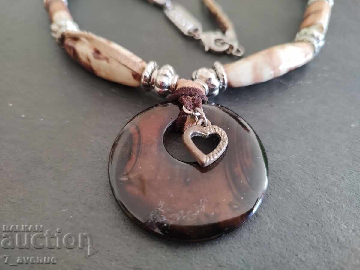 Necklace, necklace, jewelry, branded effect 10.08.2025 with price 49.00 BGN | € 25.05