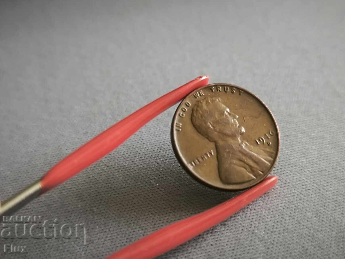 Monedă - SUA - 1 cent | 1946; Seria D cu preț 4.95 BGN | € 2.53