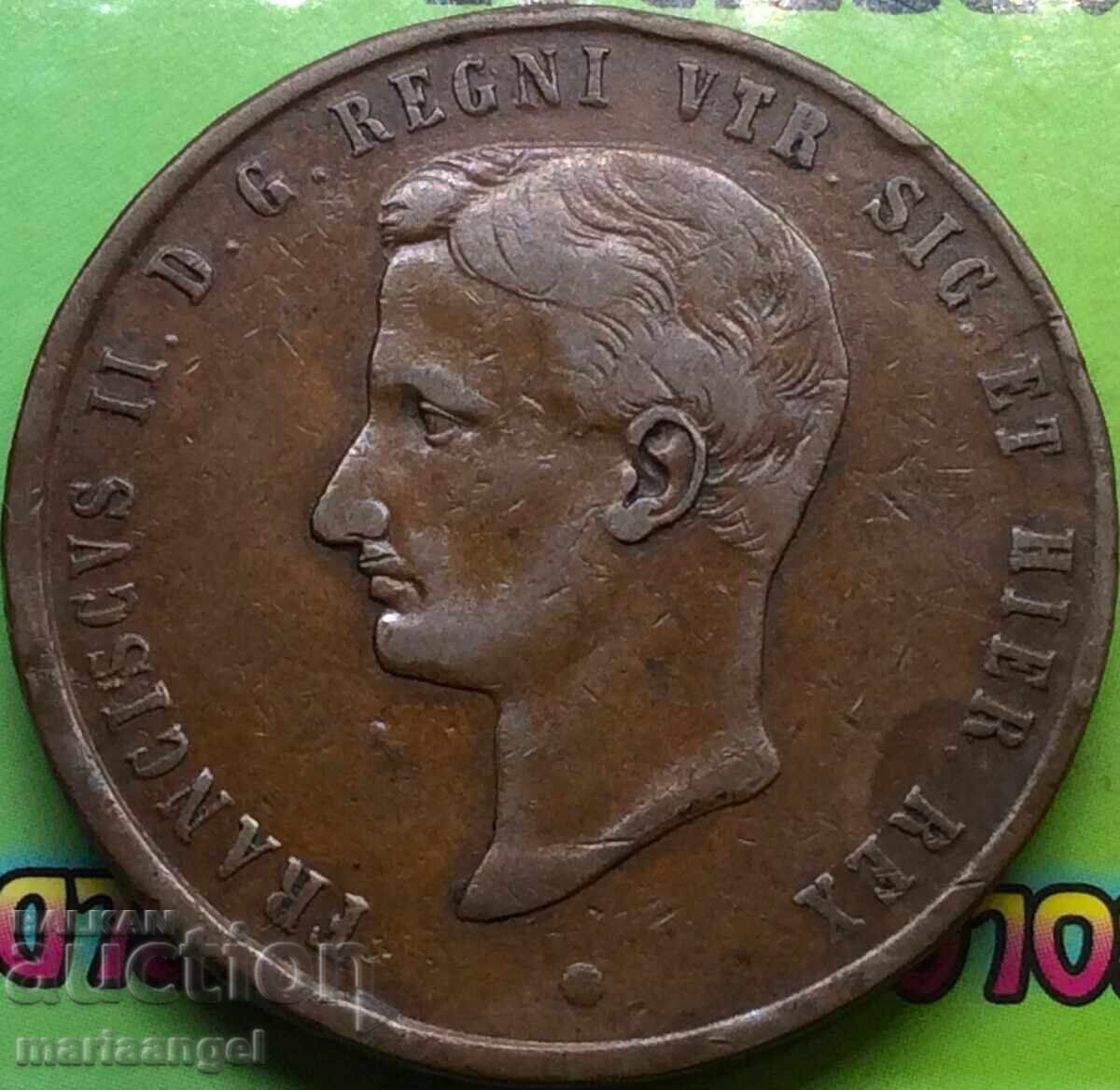 1859 10 tornese Ιταλία Francis 31,04g χαλκός - 6