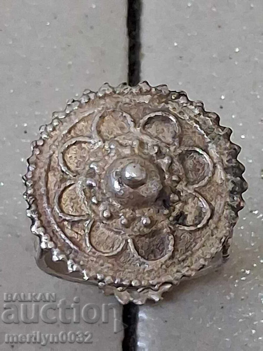 Αναγεννησιακό ασημένιο δαχτυλίδι ασήμι, κόσμημα, κόσμημα - 7