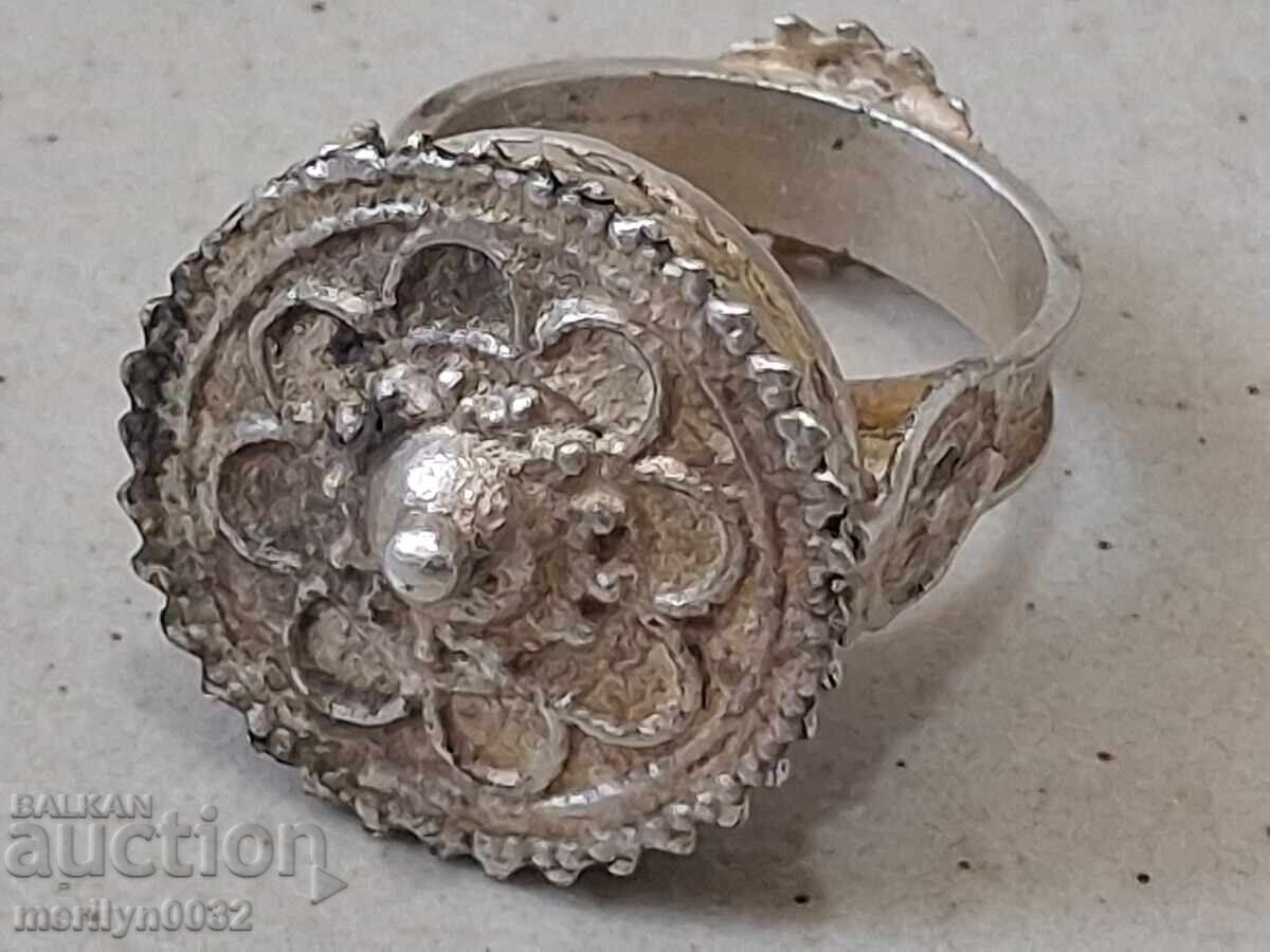 Αναγεννησιακό ασημένιο δαχτυλίδι ασήμι, κόσμημα, κόσμημα