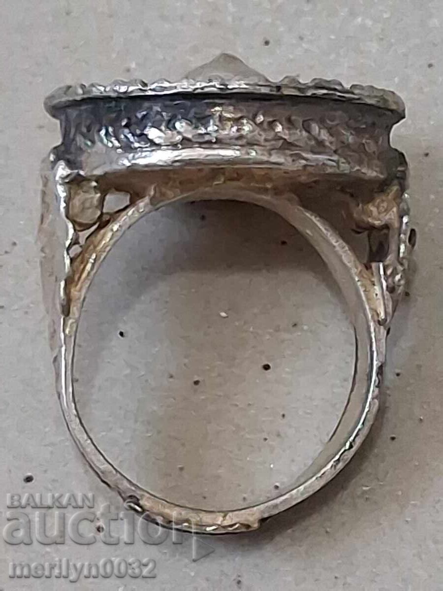 Αναγεννησιακό ασημένιο δαχτυλίδι ασήμι, κόσμημα, κόσμημα - 6