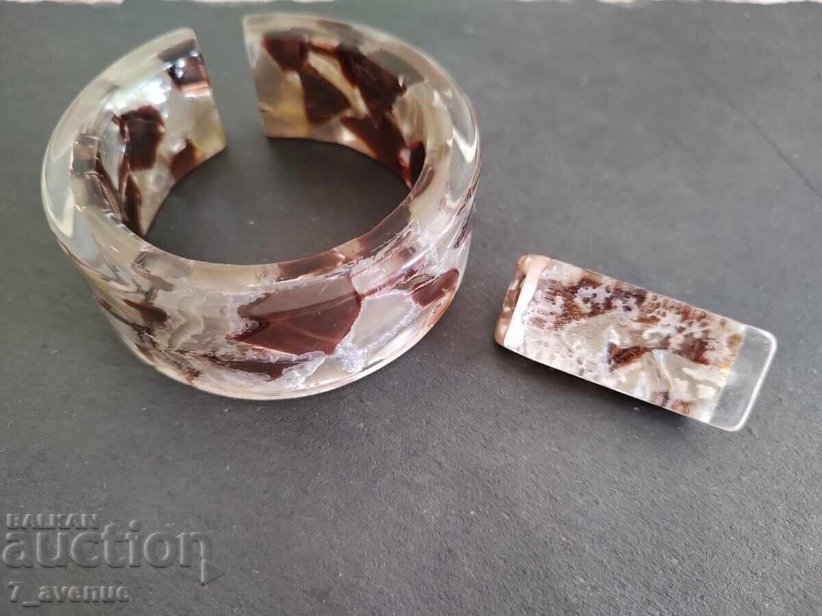 Brățară și broșă, bijuterii, anii '70, 10.08.2025 - 6