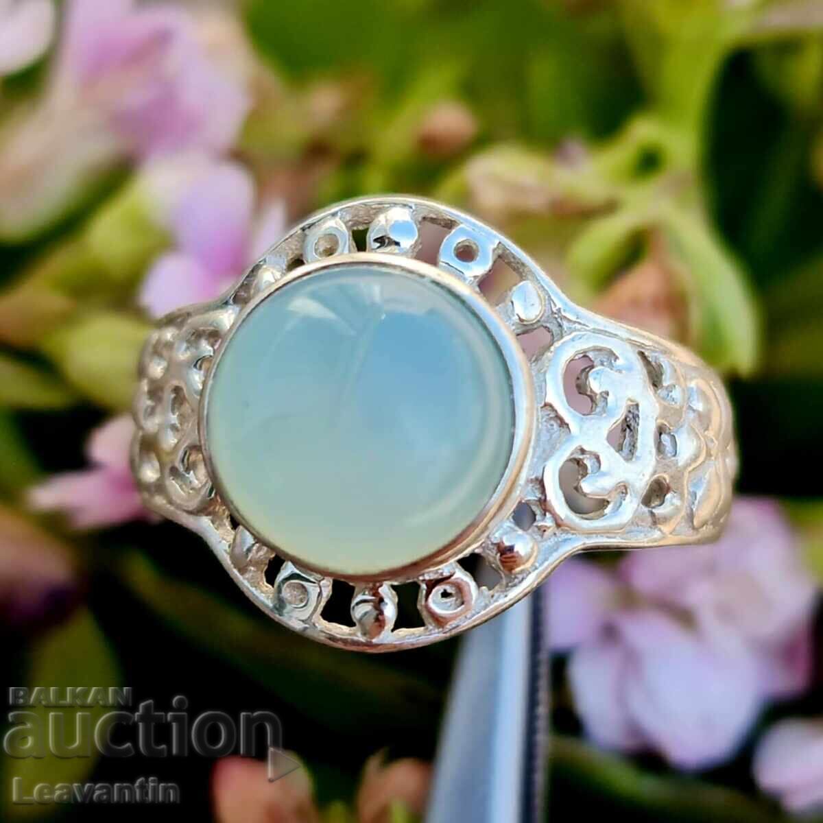 Silver ring with Chalcedony with price 78.00 BGN | € 39.88 Silver ring with Chalcedony with price 78.00 BGN | € 39.88