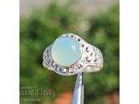 Silver ring with Chalcedony