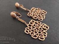 Cercei lungi cu aurire, bijuterie, futuriști, anii '70, 10.08.2025