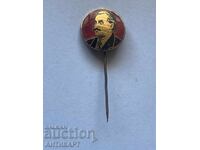 Σπάνιο σήμα με την εικόνα του Γκεόργκι Δημητρόφ μπρούτζινο σμάλτο