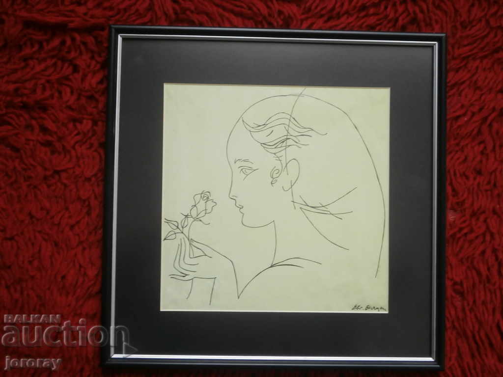 Ink drawing Evg. Bosiatski