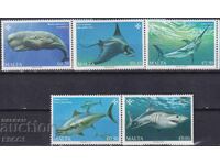 Καθαρές γραμματόσημες Fauna Ribi 2023 από τη Μάλτα