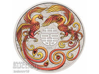 1 oz Argint Phoenix Dublu 2025 - Australia/Colorat