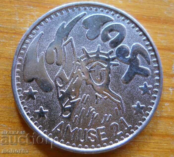 Amuse 21 Casino Gaming Token Amuse 21 Casino Gaming Token