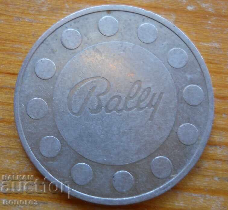 Jeton de mașină de filat „Bally” - SUA Jeton de mașină de filat „Bally” - SUA