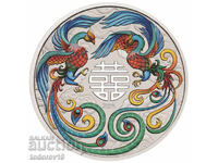 1 oz Argint Phoenix Dublu 2025 - Australia/Colorat