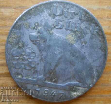 Monedă-plachetă de Anul Nou pentru noroc - Austria - 1947 cu preț 8.00 BGN | € 4.09 Monedă-plachetă de Anul Nou pentru noroc - Austria - 1947 cu preț 8.00 BGN | € 4.09