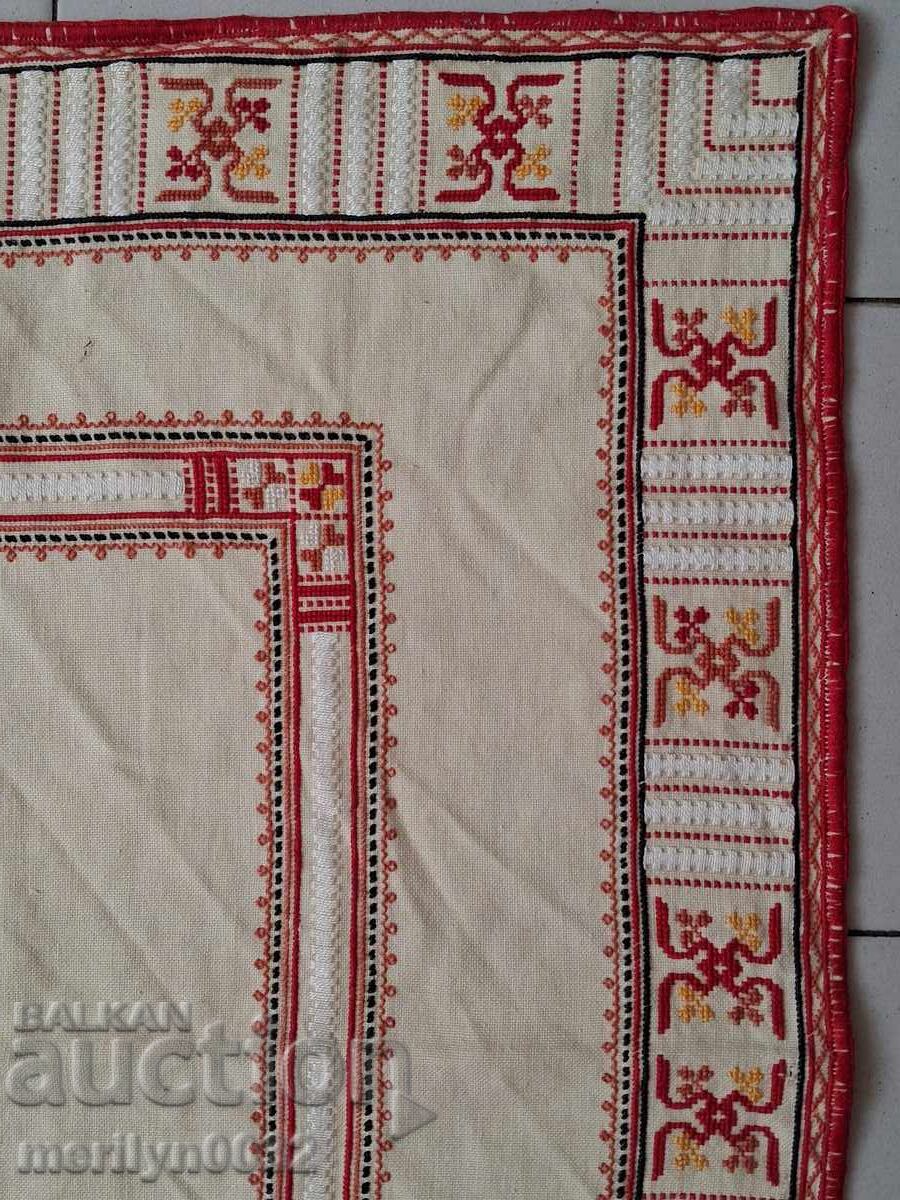 Old embroidered check, tablecloth, milo, Bulgarian embroidery with price 48.00 BGN | € 24.54