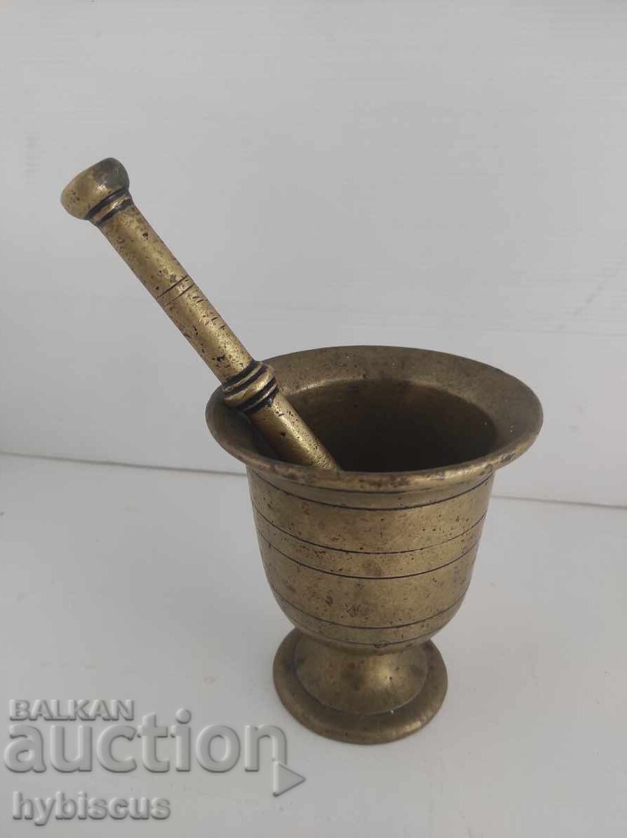 Αντίκα γουδί και γουδοχέρι, μπρούτζινα Αντίκα γουδί και γουδοχέρι, μπρούτζινα