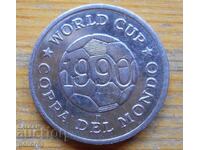 Monedă de fotbal - placă - Olanda - Cupa Mondială 1990