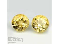 2 pieces 2.7ct Natural Citrine