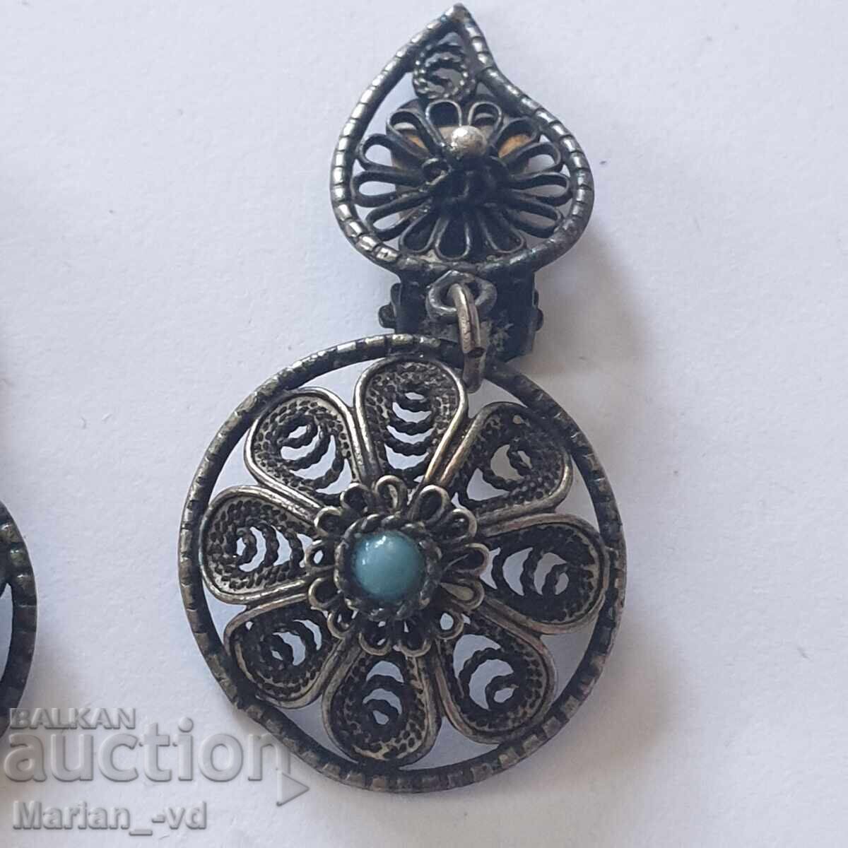 Cercei vechi de argint filigran cu preț 50.00 BGN | € 25.56
