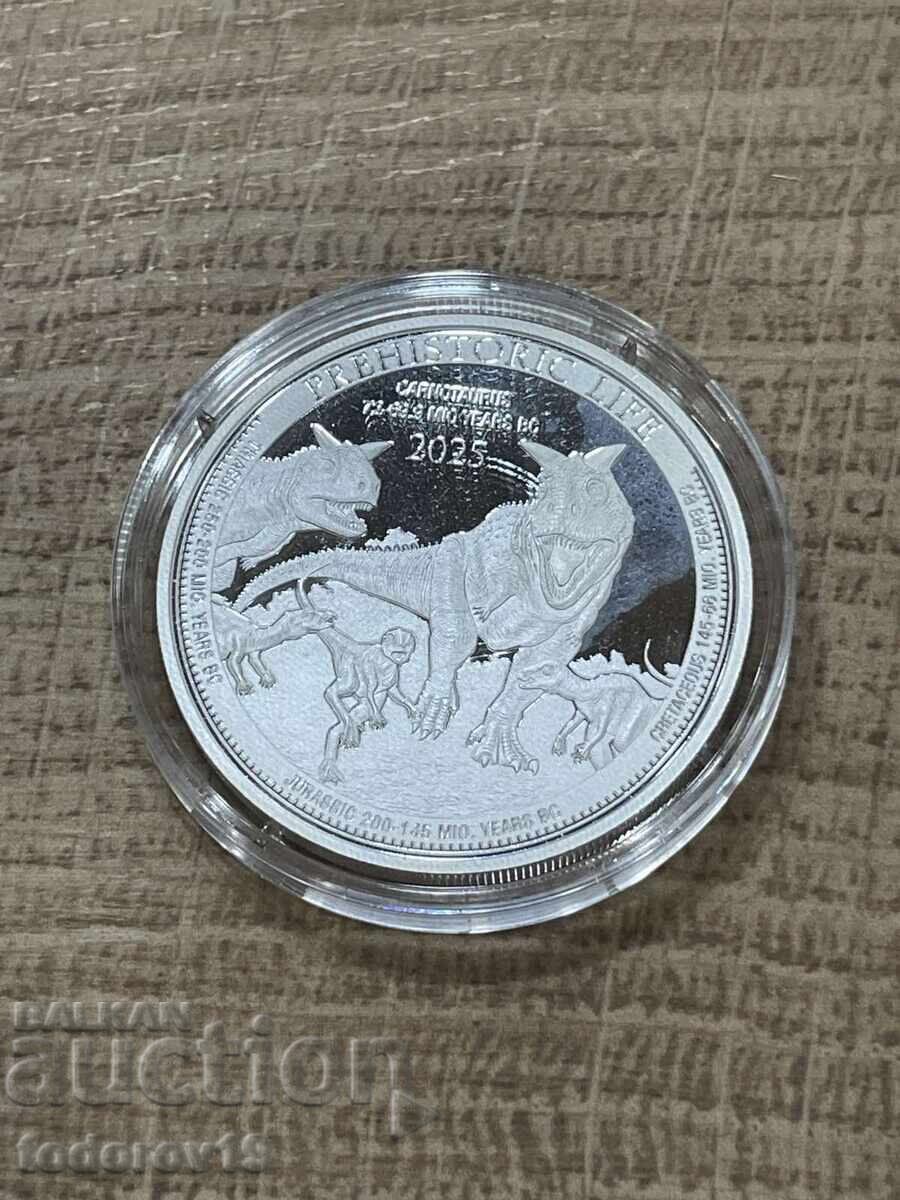 Auction 1 oz Silver Prehistoric Life 2025 - Congo Auction 1 oz Silver Prehistoric Life 2025 - Congo