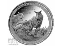 1 oz Silver Prehistoric Life 2025 - Congo