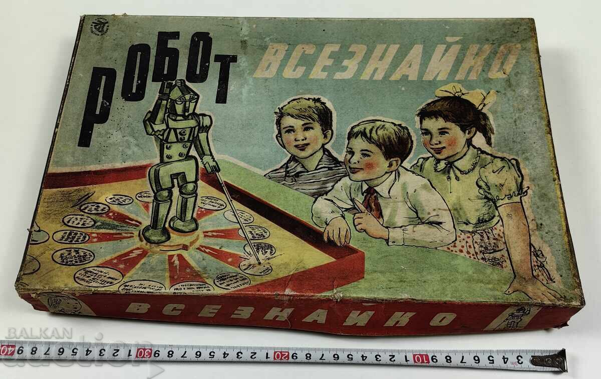 ΡΟΜΠΟΤ ΒΖΕΖΝΑΪΚΟ ΣΟΤΣ ΕΠΙΤΡΑΠΕΖΙΟ ΠΑΙΧΝΙΔΙ ΣΕ ΚΟΥΤΙ ΠΙΘΑΝΩΣ ΜΕ ΕΛΛΕΙΨΕΙΣ