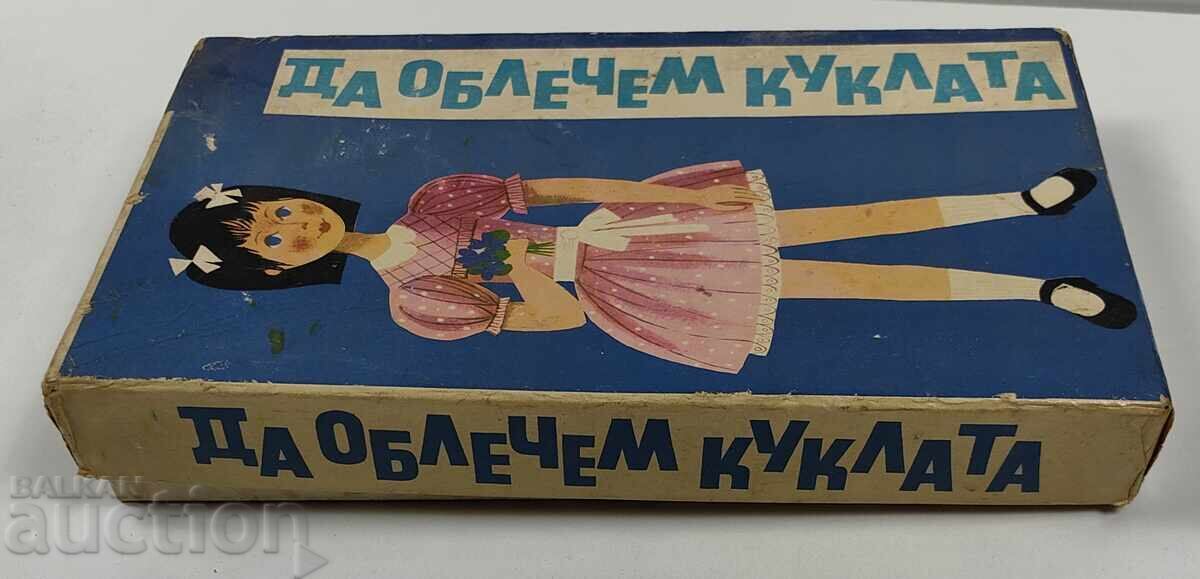 LET'S DRESS UP THE DOLL SOCIAL BOARD GAME IN A BOX with price 35.00 BGN | € 17.90