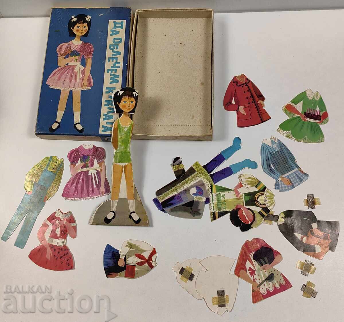 LET'S DRESS UP THE DOLL SOCIAL BOARD GAME IN A BOX - 7