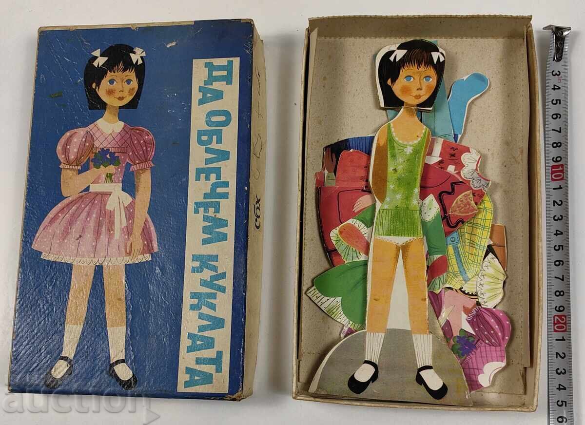 LET'S DRESS UP THE DOLL SOCIAL BOARD GAME IN A BOX