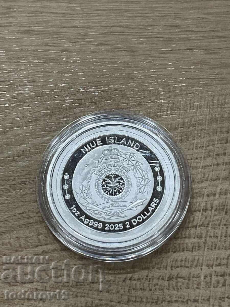 Доставка на Сребро 1 oz Биткойн 2025 - остр. Ниуе Доставка на Сребро 1 oz Биткойн 2025 - остр. Ниуе
