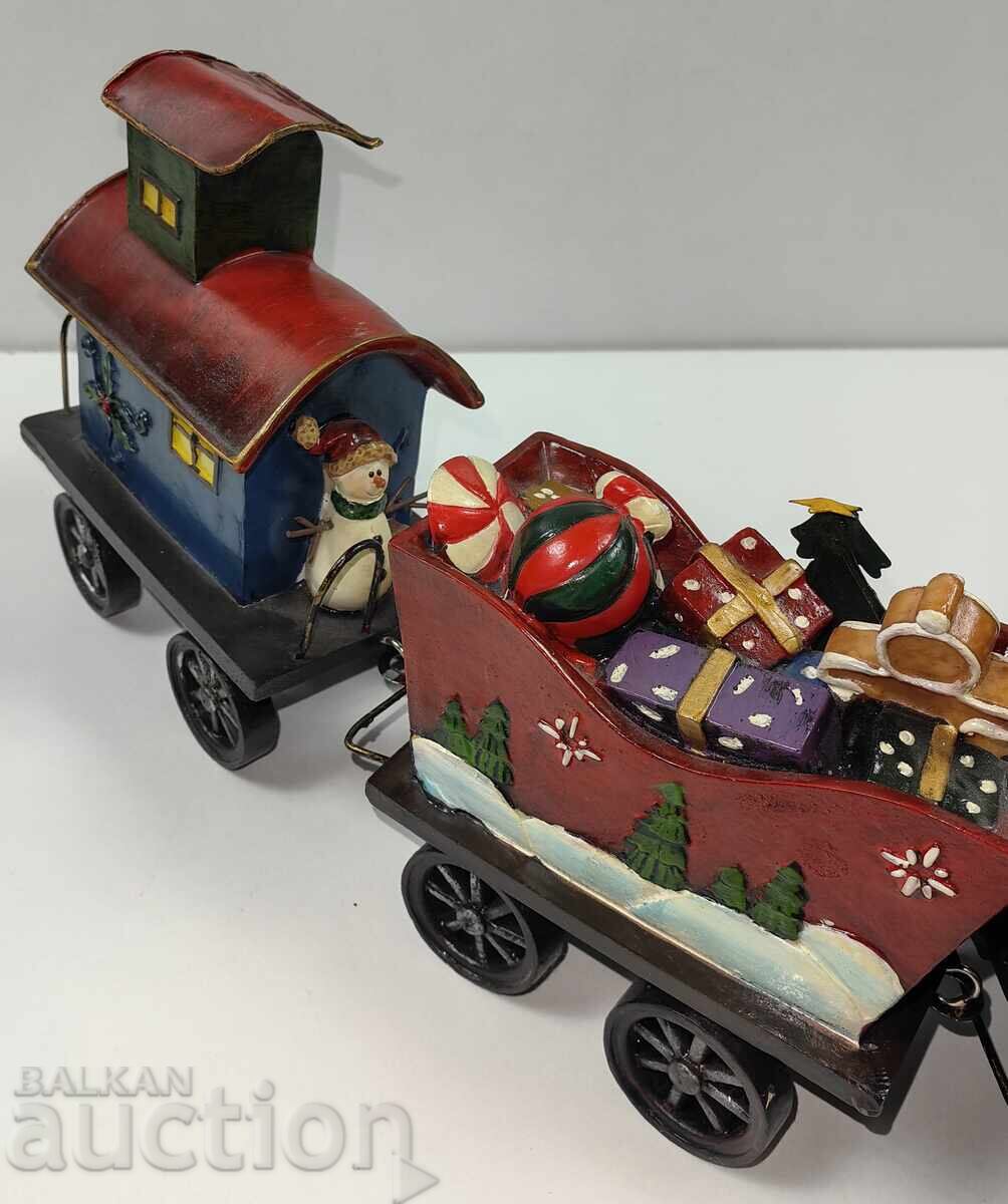 Wooden Christmas Train Train Christmas New Year New Year - 6 Wooden Christmas Train Train Christmas New Year New Year - 6