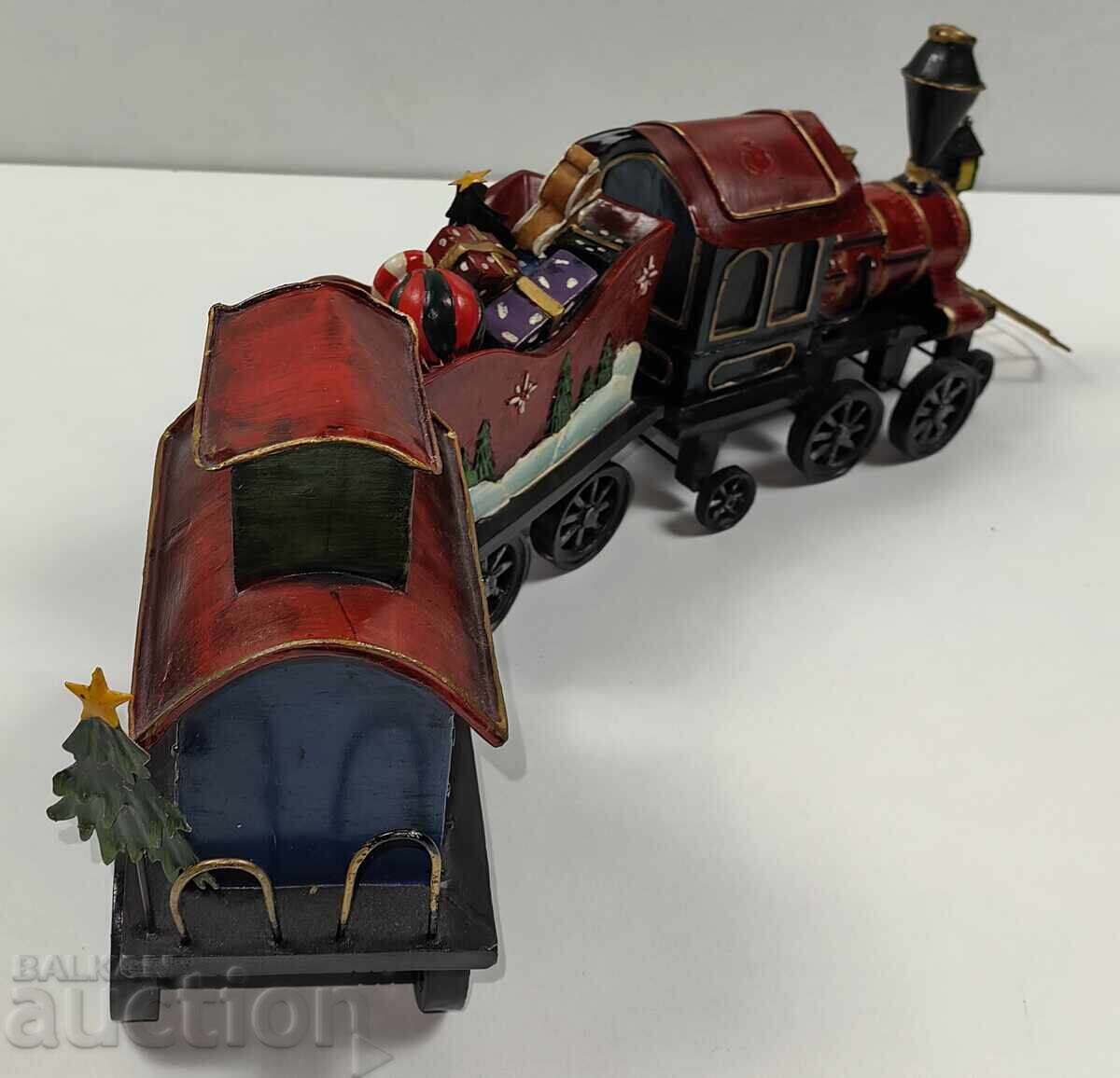 Wooden Christmas Train Train Christmas New Year New Year - 7 Wooden Christmas Train Train Christmas New Year New Year - 7