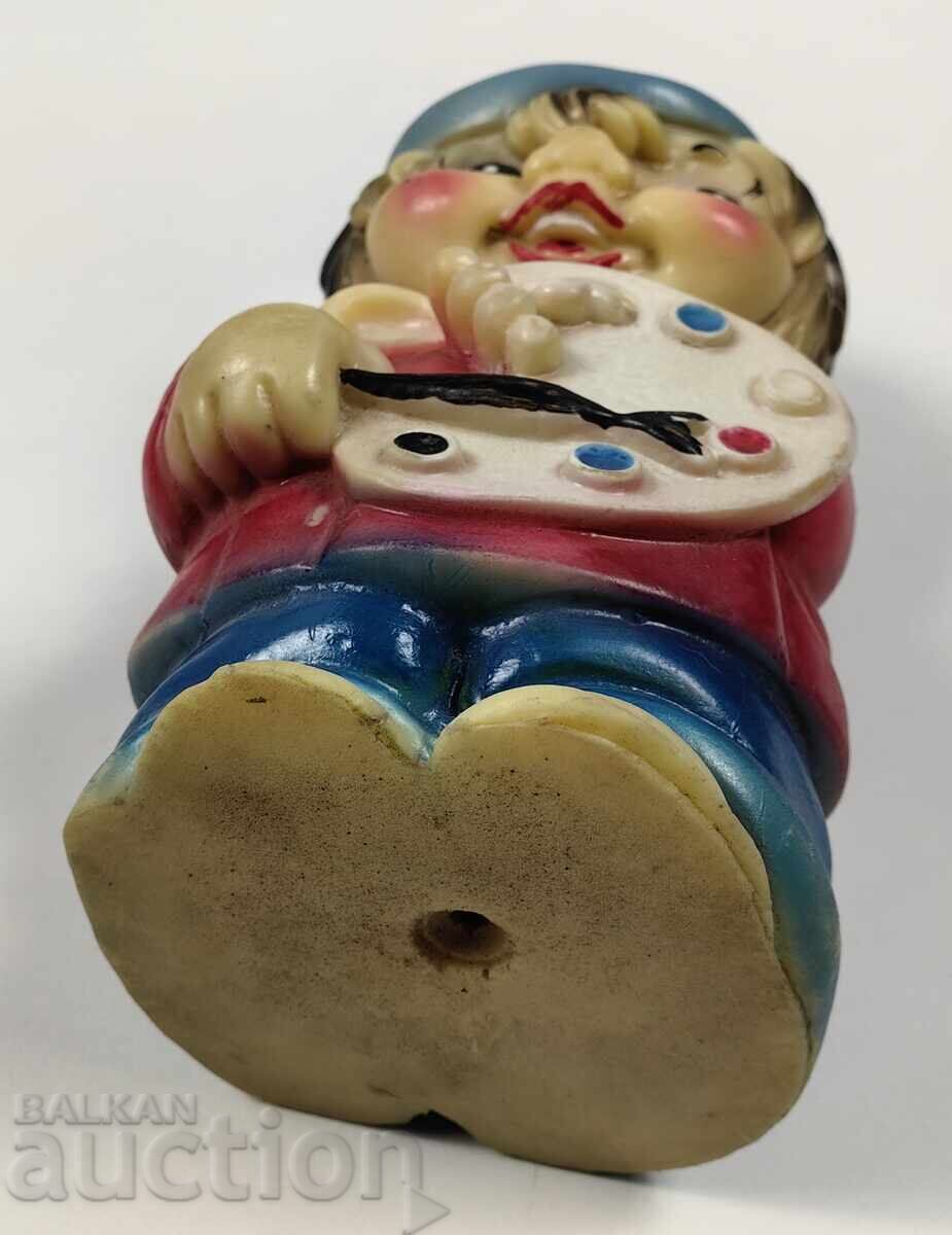 Auction  ARTIST LARGE RARE SOVIET GUMMY CHILDREN'S TOY FIGURE DOLL