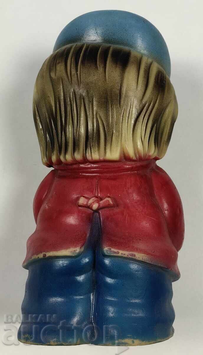 ARTIST LARGE RARE SOVIET GUMMY CHILDREN'S TOY FIGURE DOLL - 5