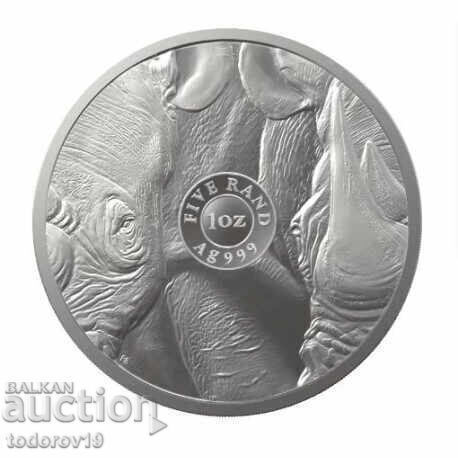 Auction Silver 1 oz Big Five - Rhinoceros 2022 Auction Silver 1 oz Big Five - Rhinoceros 2022