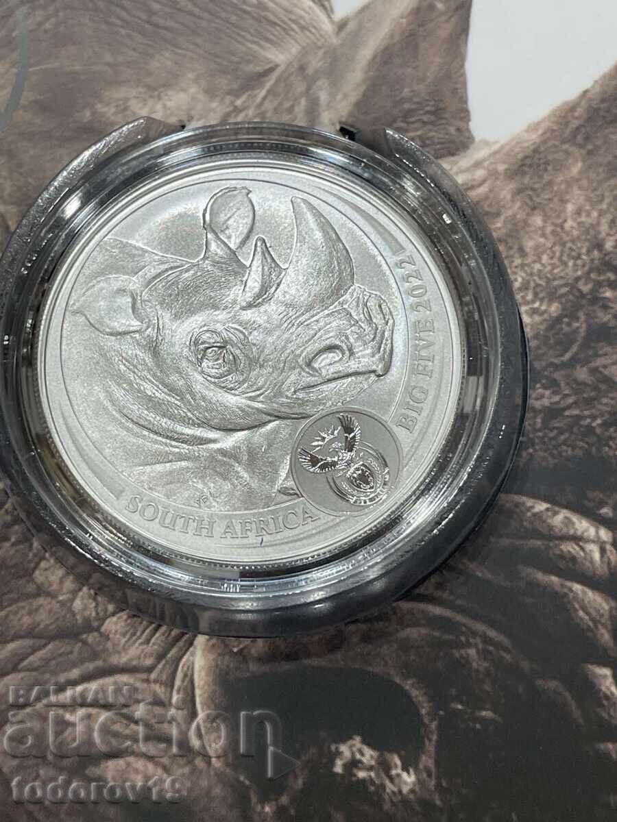 Silver 1 oz Big Five - Rhinoceros 2022 - 6 Silver 1 oz Big Five - Rhinoceros 2022 - 6