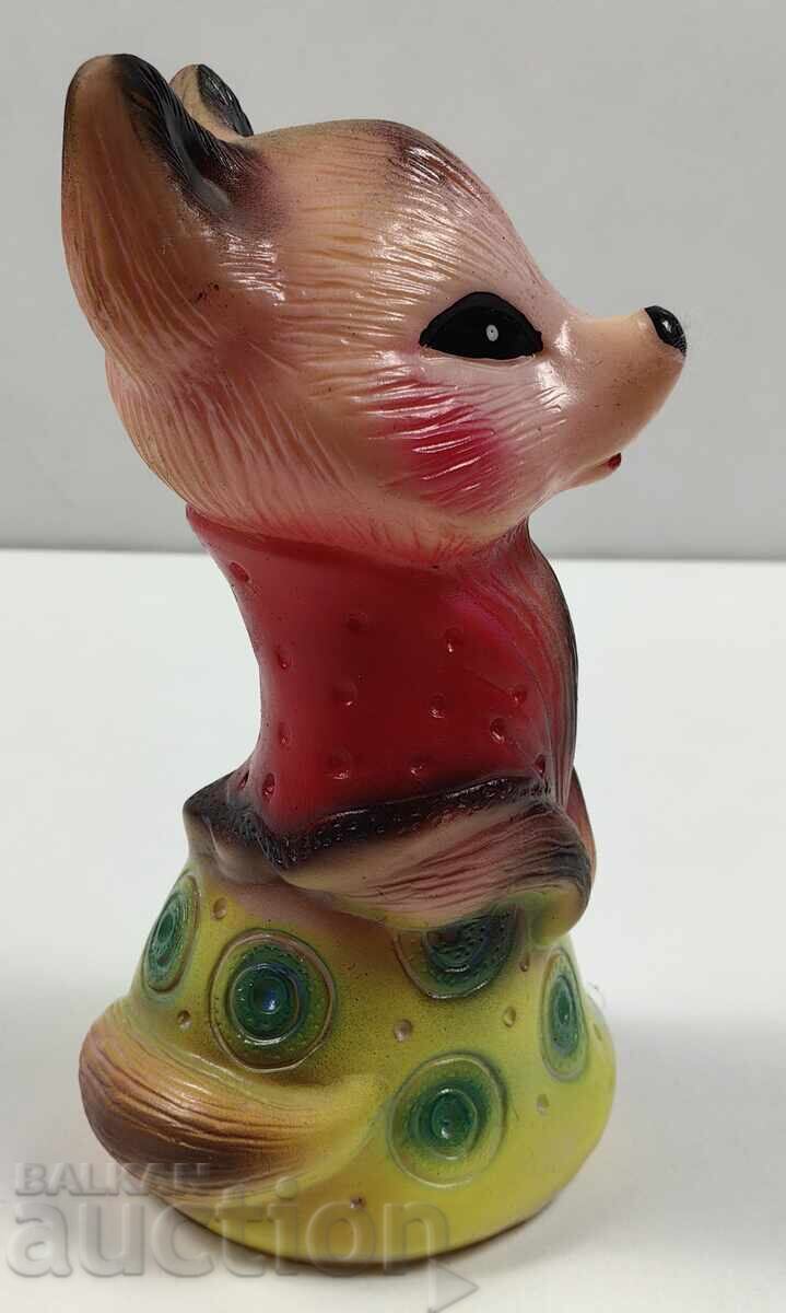 Auction  FOX FOXY FOX-FOX RUBBER CHILDREN'S TOY FIGURE DOLL