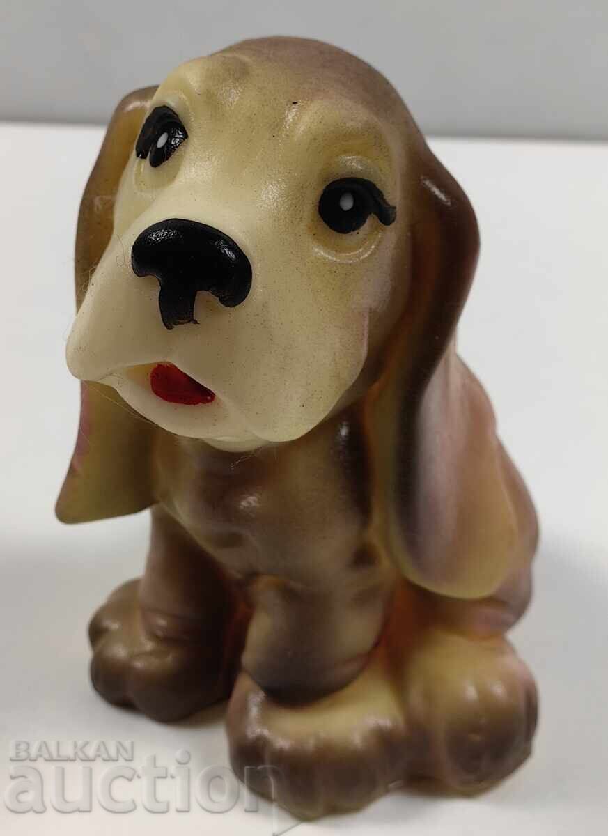 DOG PUPPY RUBBER CHILDREN'S TOY FIGURE DOLL