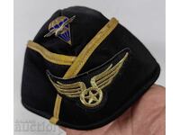 Military Cap Pilot Hat Enameled Badge with Parachute