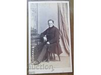 СТАРА ФОТОГРАФИЯ - КАРТОН - ОТЛИЧНА - около 1870 година