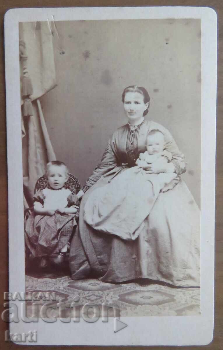 FOTOGRAFIE VECHE - CARTON - EXCELENTĂ - circa 1870
