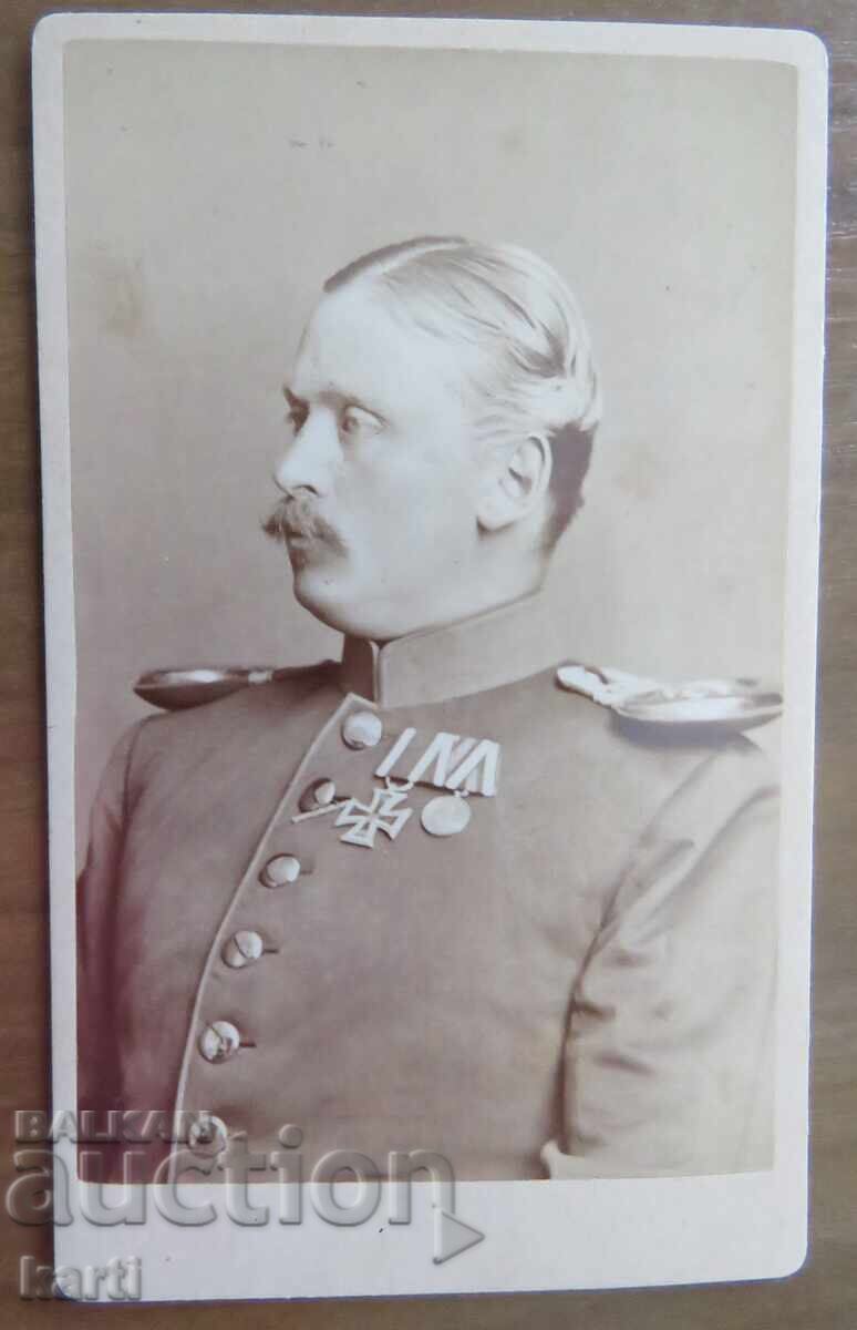 СТАРА ФОТОГРАФИЯ - КАРТОН - ОТЛИЧНА - около 1870 година