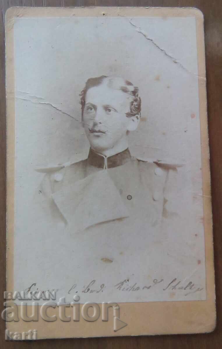 СТАРА ФОТОГРАФИЯ - КАРТОН - ОТЛИЧНА - около 1870 година