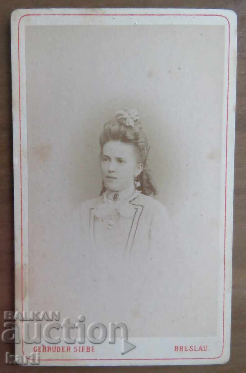 FOTOGRAFIE VECHE - CARTON - EXCELENTĂ - circa 1870 FOTOGRAFIE VECHE - CARTON - EXCELENTĂ - circa 1870