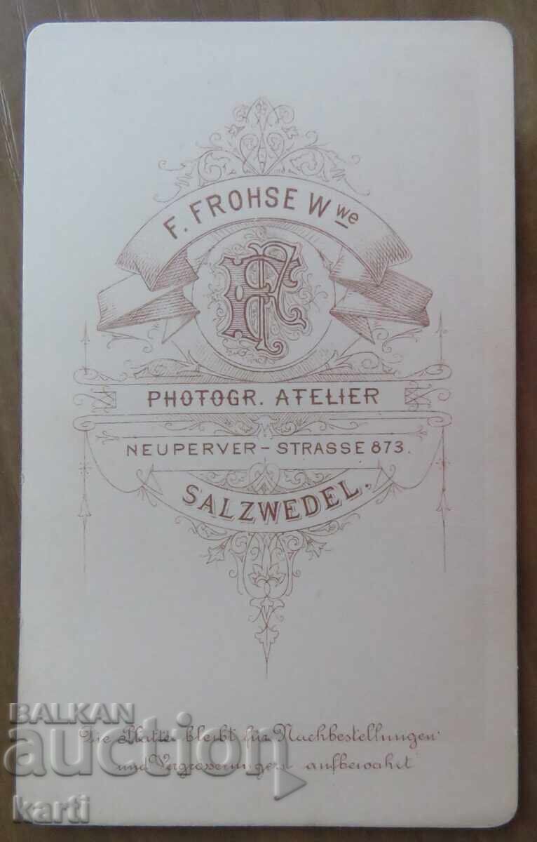 СТАРА ФОТОГРАФИЯ - КАРТОН - ОТЛИЧНА - около 1880 година с цена 17.99 лв. | € 9.20